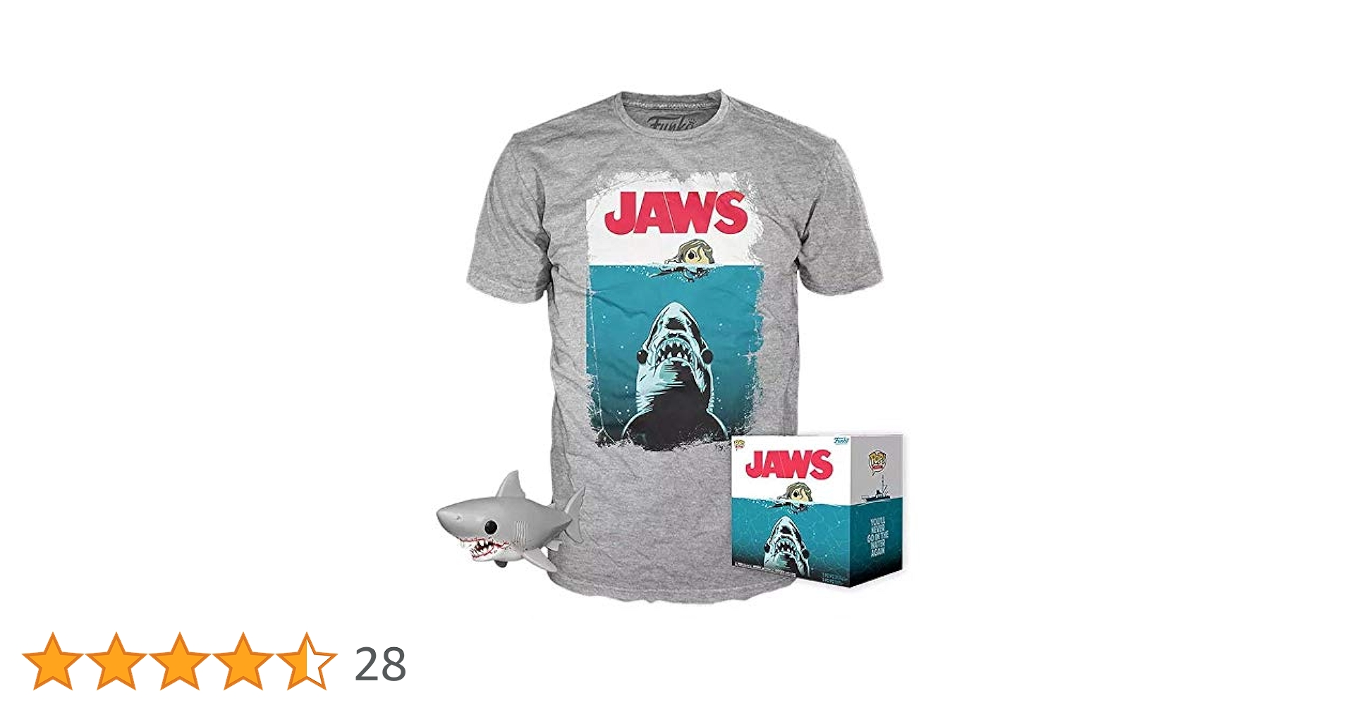 FUNKO POP!  ジョーズ　Tシャツセット限定版 Jaws POP! & Tee Box Night Swim (Large) : Amazon.co.uk: Toys
